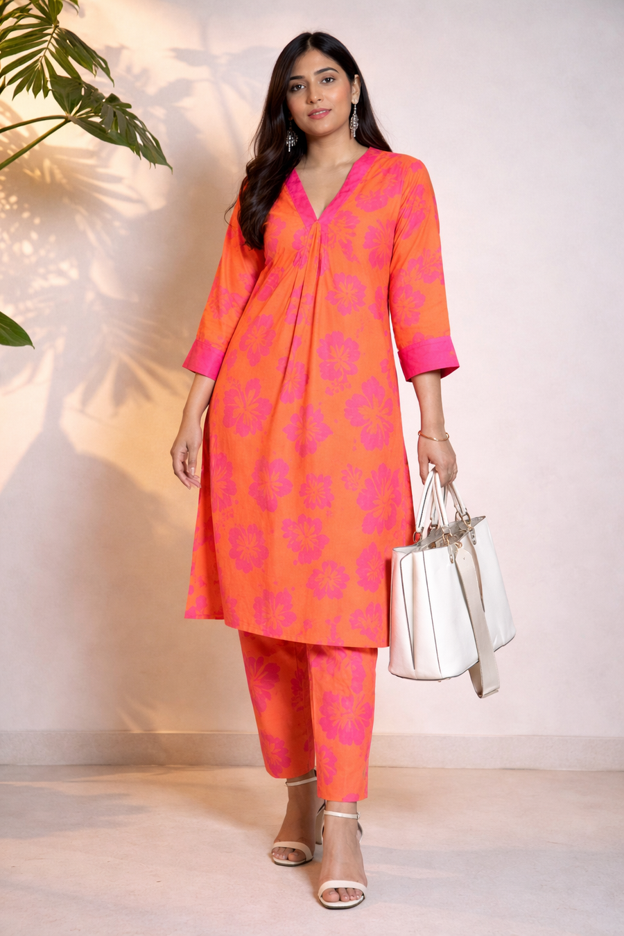 PINK Gulnaar Bloom Kurta Set