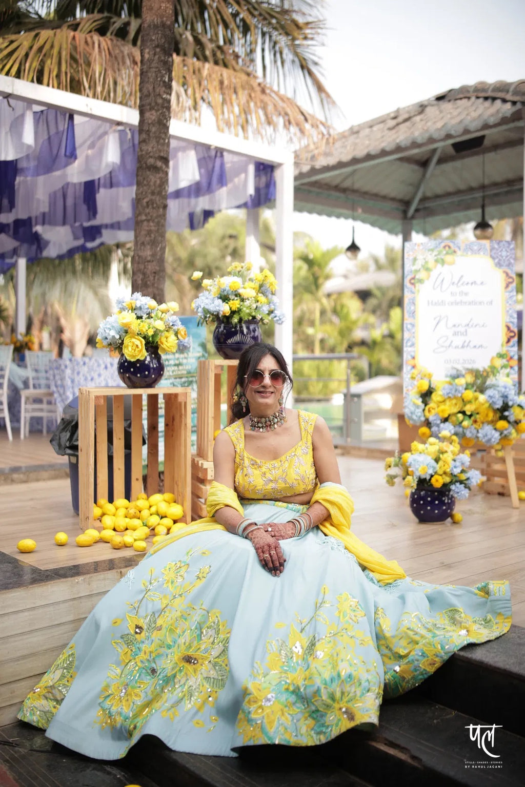 Yellow Zardosi Lehnga